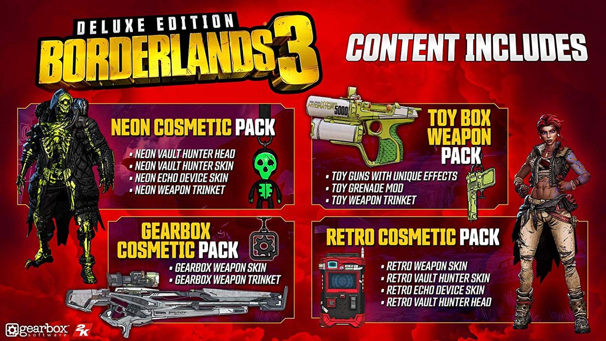 Borderlands 3 toy box weapon pack 0 dmg free